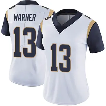 Nike Kurt Warner Women's Limited Los Angeles Rams White Vapor Untouchable Jersey