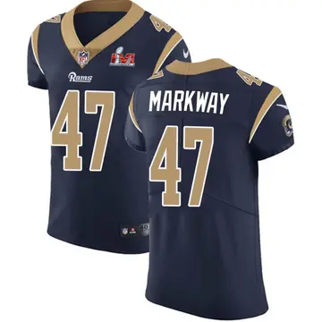 Nike Kyle Markway Men's Elite Los Angeles Rams Navy Team Color Vapor Untouchable Super Bowl LVI Bound Jersey