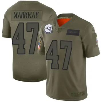 Nike Kyle Markway Men's Limited Los Angeles Rams Camo 2019 Salute to Service Jersey