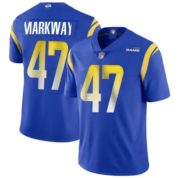 Nike Kyle Markway Men's Limited Los Angeles Rams Royal Alternate Vapor Untouchable Jersey