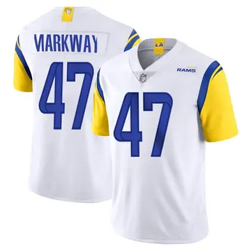 Nike Kyle Markway Men's Limited Los Angeles Rams White Vapor Untouchable Jersey