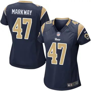Nike Kyle Markway Women's Game Los Angeles Rams Navy Team Color Jersey