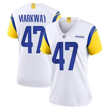 Nike Kyle Markway Women's Game Los Angeles Rams White Jersey