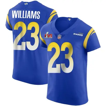 Nike Kyren Williams Men's Elite Los Angeles Rams Royal Alternate Vapor Untouchable Super Bowl LVI Bound Jersey
