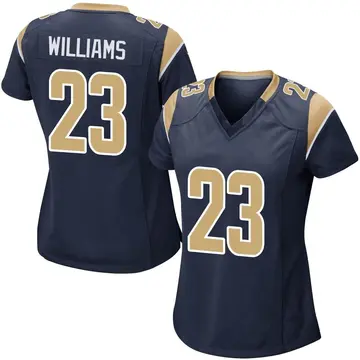 Nike Kyren Williams Women's Game Los Angeles Rams Navy Team Color Jersey