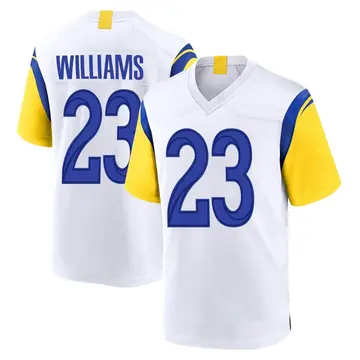 Nike Kyren Williams Youth Game Los Angeles Rams White Jersey