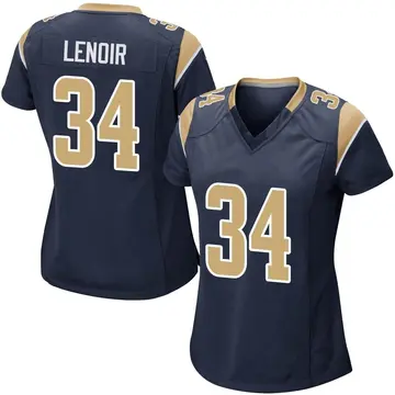 Nike Lance Lenoir Women's Game Los Angeles Rams Navy Team Color Jersey