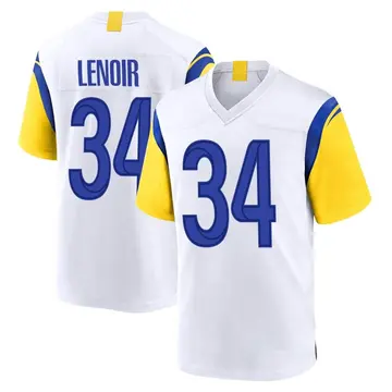 Nike Lance Lenoir Youth Game Los Angeles Rams White Jersey