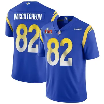 Nike Lance McCutcheon Men's Limited Los Angeles Rams Royal Alternate Vapor Untouchable Super Bowl LVI Bound Jersey