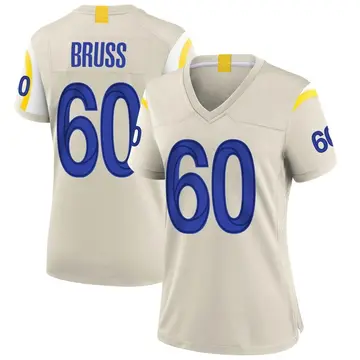 Nike Logan Bruss Women's Game Los Angeles Rams Bone Jersey