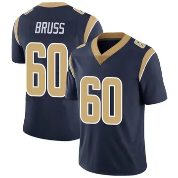 Nike Logan Bruss Youth Limited Los Angeles Rams Navy Team Color Vapor Untouchable Jersey