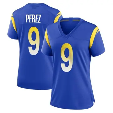 Nike Luis Perez Women's Game Los Angeles Rams Royal Alternate Jersey