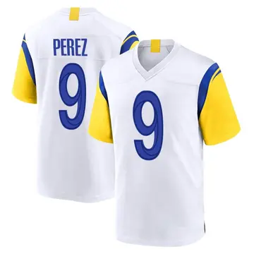 Nike Luis Perez Youth Game Los Angeles Rams White Jersey