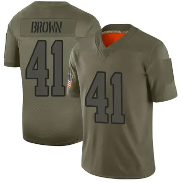 Nike Malcolm Brown Men's Limited Los Angeles Rams Camo 2019 Salute to Service Jersey
