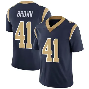 Nike Malcolm Brown Youth Limited Los Angeles Rams Navy Team Color Vapor Untouchable Jersey