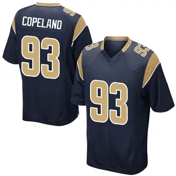 Nike Marquise Copeland Men's Game Los Angeles Rams Navy Team Color Jersey