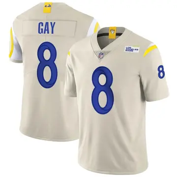 Nike Matt Gay Men's Limited Los Angeles Rams Bone Vapor Jersey