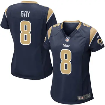 Nike Matt Gay Women's Game Los Angeles Rams Navy Team Color Jersey