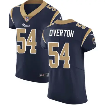 Nike Matt Overton Men's Elite Los Angeles Rams Navy Team Color Vapor Untouchable Jersey