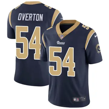 Nike Matt Overton Men's Limited Los Angeles Rams Navy Team Color Vapor Untouchable Jersey