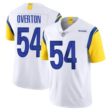 Nike Matt Overton Men's Limited Los Angeles Rams White Vapor Untouchable Jersey