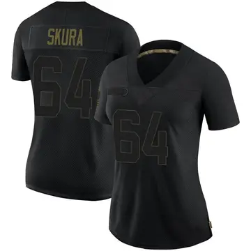 Nike Matt Skura Women's Limited Los Angeles Rams Black 2020 Salute To Service Jersey