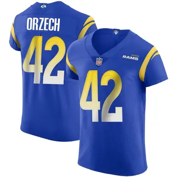 Nike Matthew Orzech Men's Elite Los Angeles Rams Royal Alternate Vapor Untouchable Jersey