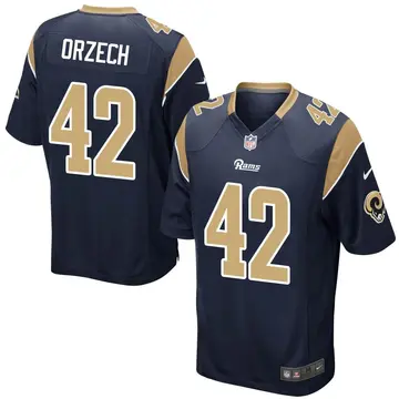 Nike Matthew Orzech Youth Game Los Angeles Rams Navy Team Color Jersey