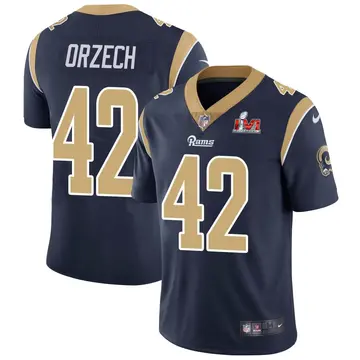 Nike Matthew Orzech Youth Limited Los Angeles Rams Navy Team Color Vapor Untouchable Super Bowl LVI Bound Jersey