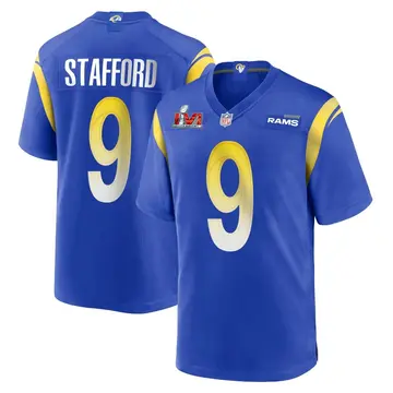 Nike Matthew Stafford Men's Game Los Angeles Rams Royal Alternate Super Bowl LVI Bound Jersey