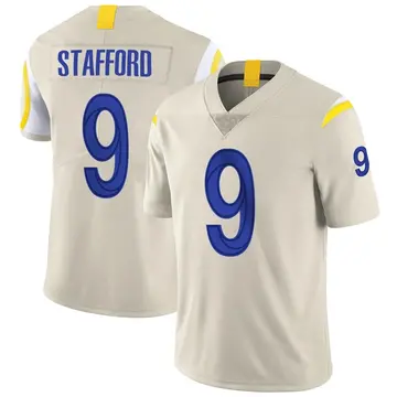 Nike Matthew Stafford Men's Limited Los Angeles Rams Bone Vapor Jersey