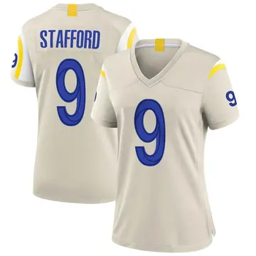 Nike Matthew Stafford Women's Game Los Angeles Rams Bone Jersey
