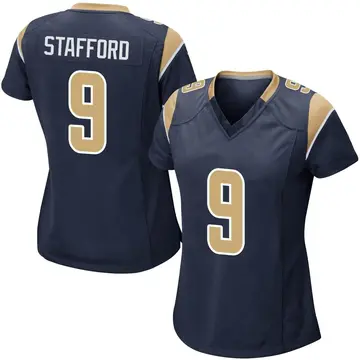 Nike Matthew Stafford Women's Game Los Angeles Rams Navy Team Color Jersey