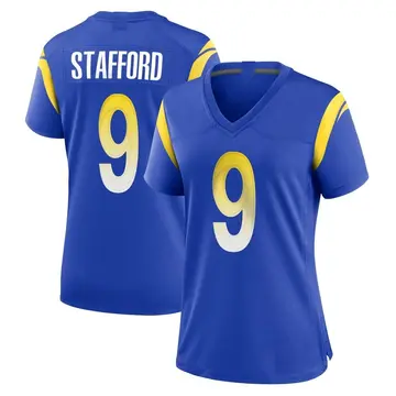 Nike Matthew Stafford Women's Game Los Angeles Rams Royal Alternate Jersey