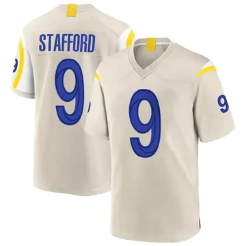Nike Matthew Stafford Youth Game Los Angeles Rams Bone Jersey