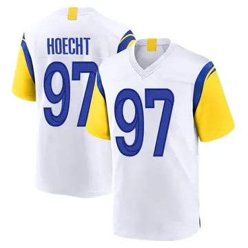 Nike Michael Hoecht Youth Game Los Angeles Rams White Jersey