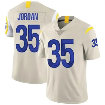 Nike Michael Jordan Men's Limited Los Angeles Rams Bone Vapor Jersey