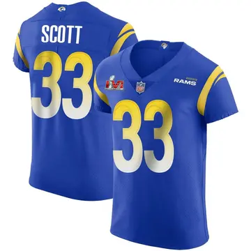 Nike Nick Scott Men's Elite Los Angeles Rams Royal Alternate Vapor Untouchable Super Bowl LVI Bound Jersey