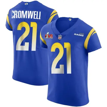 Nike Nolan Cromwell Men's Elite Los Angeles Rams Royal Alternate Vapor Untouchable Super Bowl LVI Bound Jersey