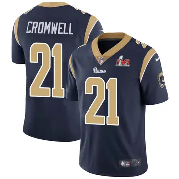 Nike Nolan Cromwell Men's Limited Los Angeles Rams Navy Team Color Vapor Untouchable Super Bowl LVI Bound Jersey