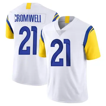 Nike Nolan Cromwell Men's Limited Los Angeles Rams White Vapor Untouchable Jersey