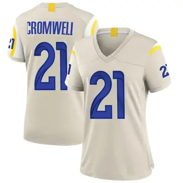 Nike Nolan Cromwell Women's Game Los Angeles Rams Bone Jersey