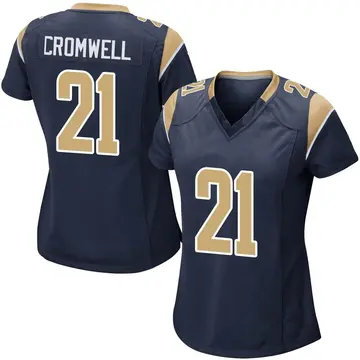Nike Nolan Cromwell Women's Game Los Angeles Rams Navy Team Color Jersey