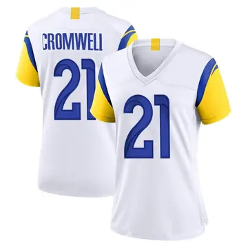 Nike Nolan Cromwell Women's Game Los Angeles Rams White Jersey