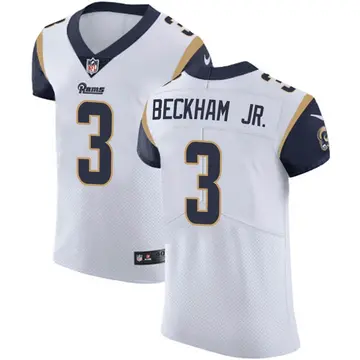 Nike Odell Beckham Jr. Men's Elite Los Angeles Rams White Vapor Untouchable Jersey