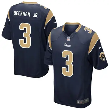 Nike Odell Beckham Jr. Men's Game Los Angeles Rams Navy Team Color Jersey