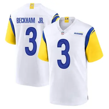 Nike Odell Beckham Jr. Men's Game Los Angeles Rams White Jersey