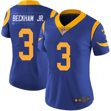 Nike Odell Beckham Jr. Women's Limited Los Angeles Rams Royal Alternate Vapor Untouchable Jersey