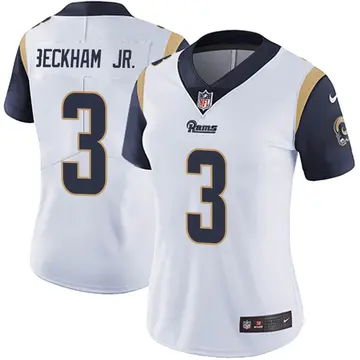 Nike Odell Beckham Jr. Women's Limited Los Angeles Rams White Vapor Untouchable Jersey