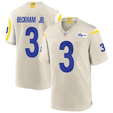Nike Odell Beckham Jr. Youth Game Los Angeles Rams Bone Jersey